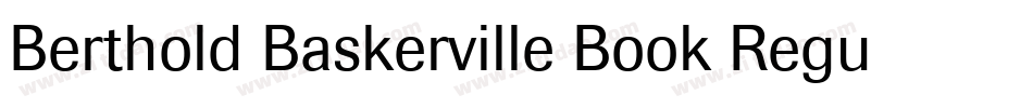 Berthold Baskerville Book Regular字体转换